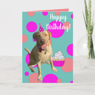 Dudley Labrador Birthday  Card
