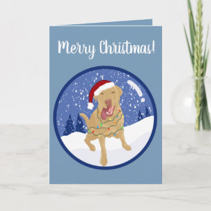 Dudley Labrador Christmas  Card