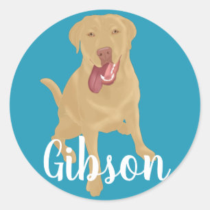 Dudley Labrador   Classic Round Sticker