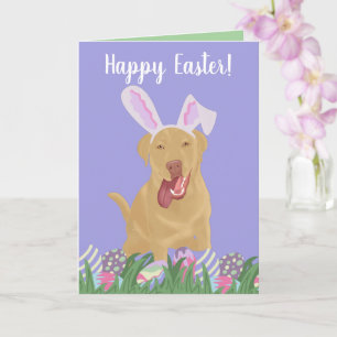 Dudley Labrador Retriever Easter Card