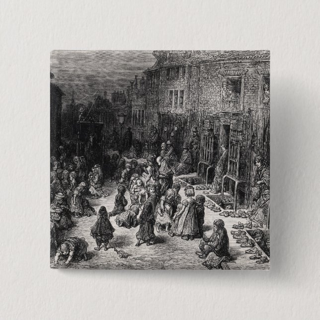 Dudley Street, Seven Dials 15 Cm Square Badge (Front)