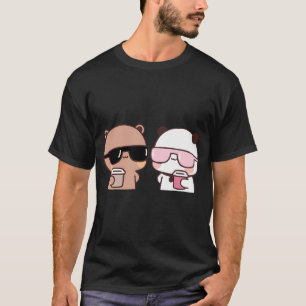 Dudu Bear And Bubu Panda Having Coffee Together⤠T-Shirt