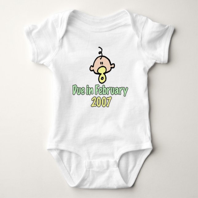 due_feb2007_green baby bodysuit (Front)