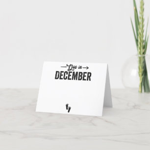 Due in December Baby Announcement Pregnancy Gift