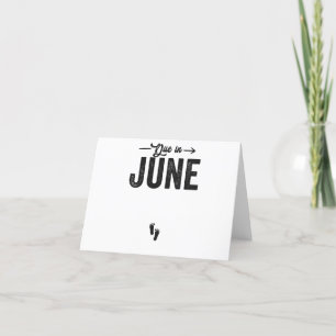 Due in June Baby Announcement Pregnancy Gift