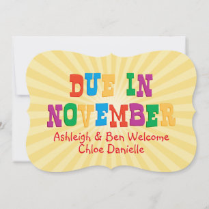 Due In November Announcement