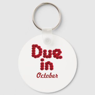 Due in October Keychain