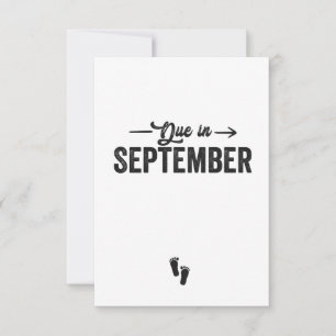 Due in September Announcement Pregnancy Gift