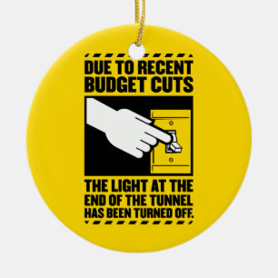 Due to Budget Cuts, the Light at the end of the Tu Ceramic Tree Decoration