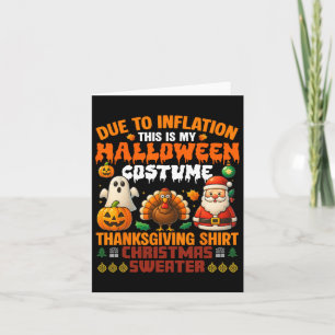 Due To Inflation This Is My Halloween Costumes Wom Card