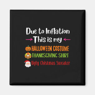 Due To Inflation This Is My Halloween Thanksgiving Magnet