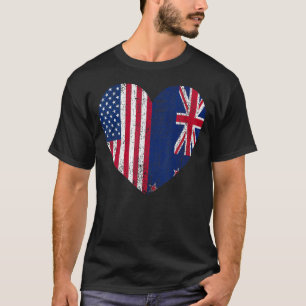 Duel Heart New Zealand and American duel citizen T-Shirt