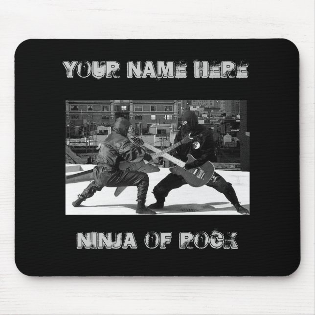 Duelling ninjas mouse pad (Front)