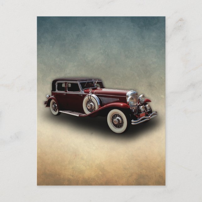 Duesenberg (Duesy) Model J Classic Car Postcard (Front)