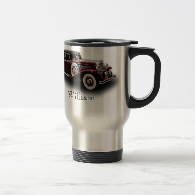 Duesenberg (Duesy) Model J Classic Car Travel Mug (Right)