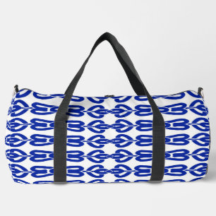 Duffel Bag, A seamless pattern blue design Duffle Bag