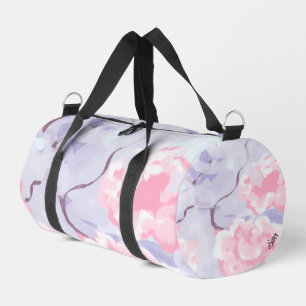Duffel Bag : Pink Poses Winters Frost .