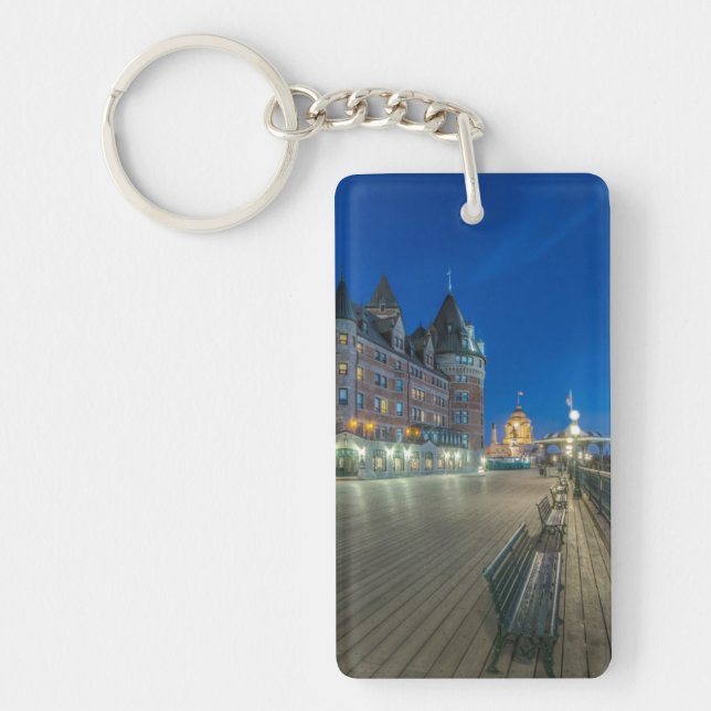 Dufferin Terrace at dawn Key Ring (Front)