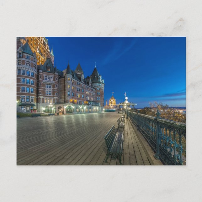 Dufferin Terrace at dawn Postcard (Front)