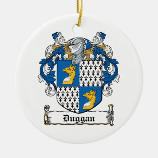 Duggan Family Crest Ceramic Tree Decoration