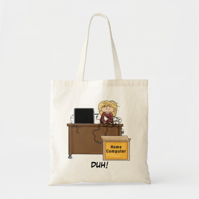 Duh Home Computer tote bag (Front)