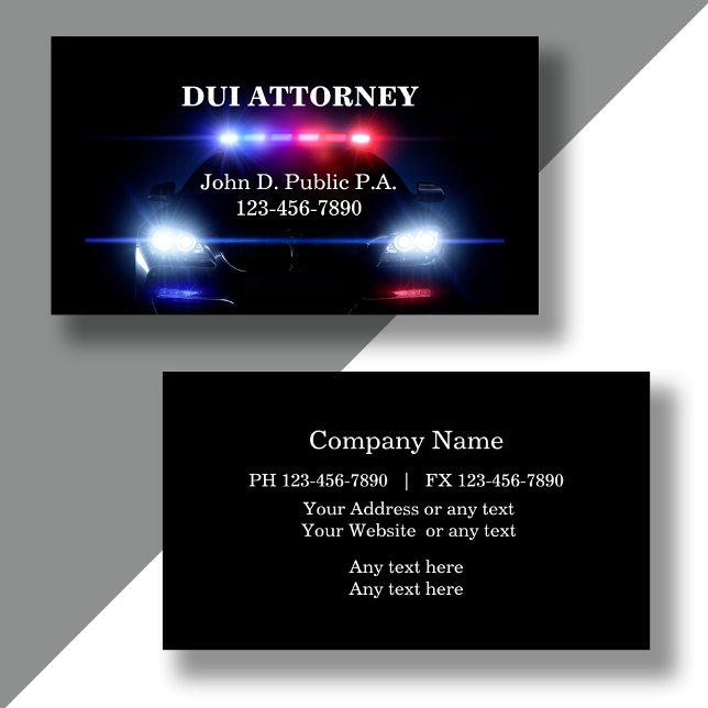 DUI Attorney Business Cards (Creator Uploaded)