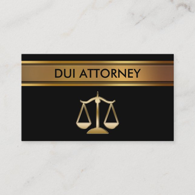 DUI Attorney Business Cards (Front)