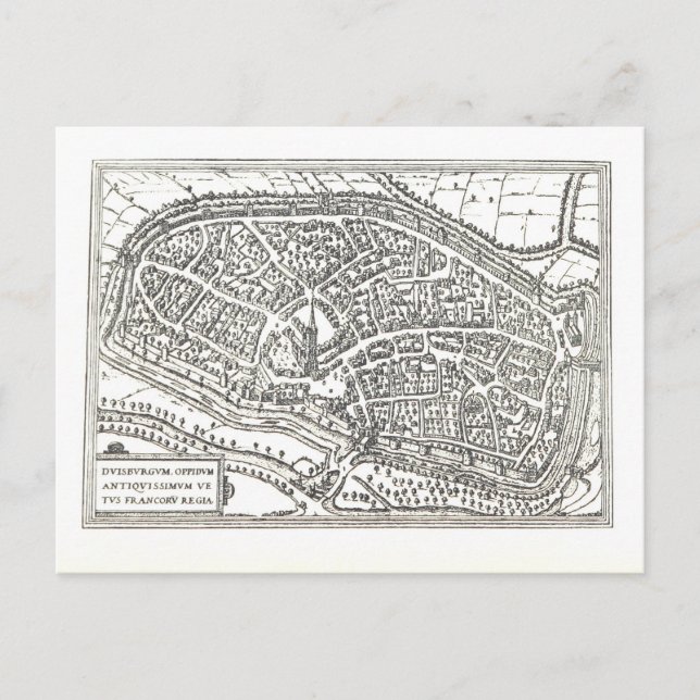 Duisburg: 1666 postcard (Front)