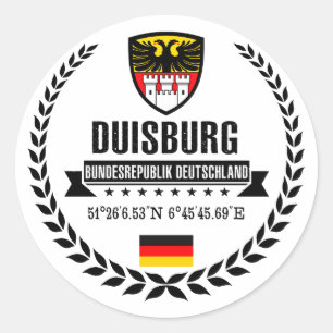 Duisburg Classic Round Sticker