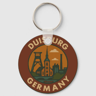 Duisburg Germany City Art Key Ring