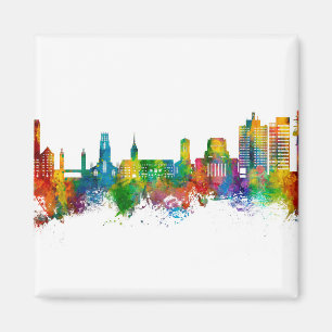Duisburg Germany Skyline Magnet