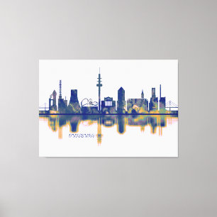 Duisburg Skyline Canvas Print