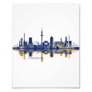 Duisburg Skyline Photo Print