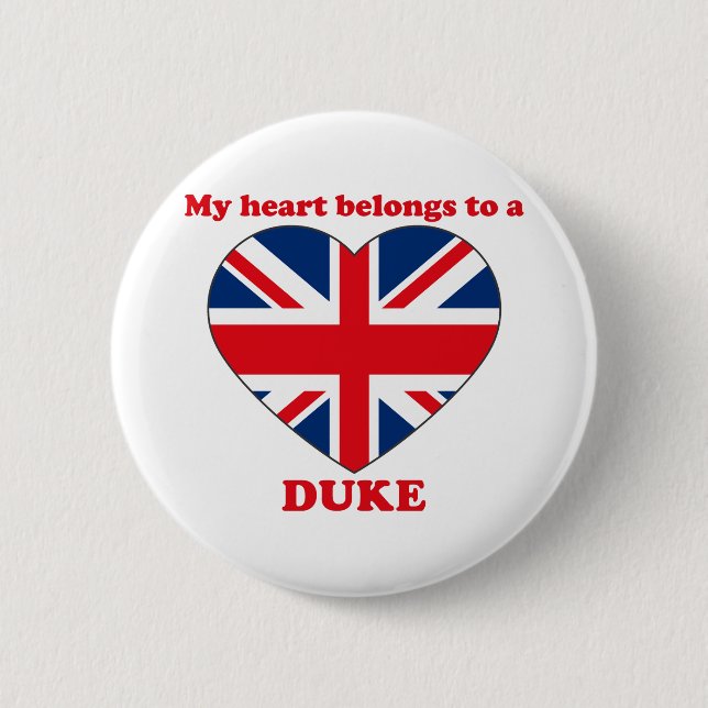Duke 6 Cm Round Badge (Front)