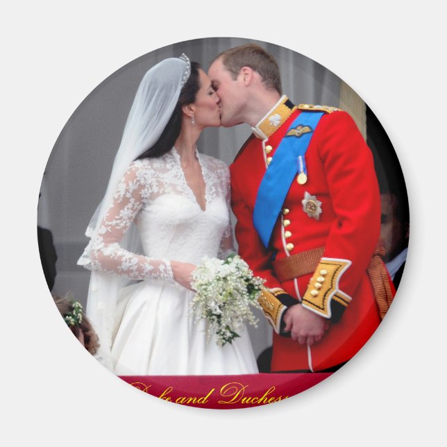 Duke and Duchess of Cambridge Royal Wedding Magnet (Front)