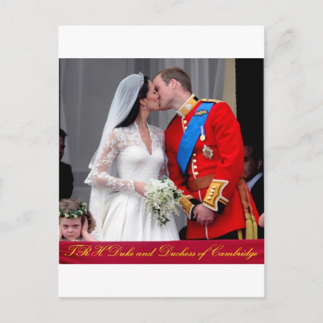 Duke and Duchess of Cambridge Royal Wedding Postcard (Front)