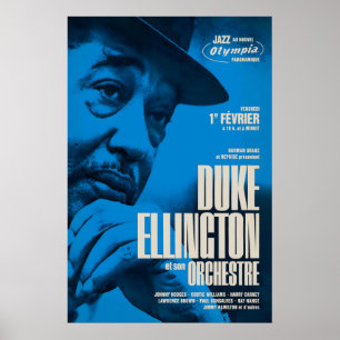Duke Ellington jazz poster - Great Paris Concert