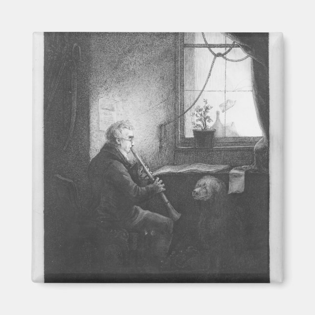 Duke Esterhazy Playing the Clarinet, 1809 Magnet (Front)