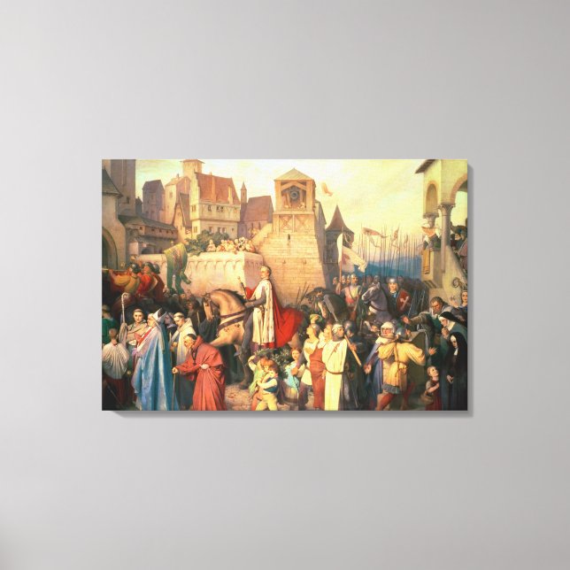 Duke Leopold the Glorious  enters Vienna Canvas Print (Front)