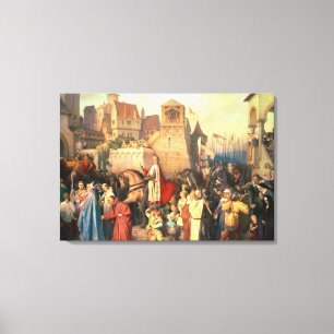 Duke Leopold the Glorious  enters Vienna Canvas Print
