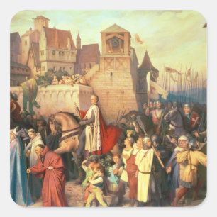 Duke Leopold the Glorious enters Vienna Square Sticker