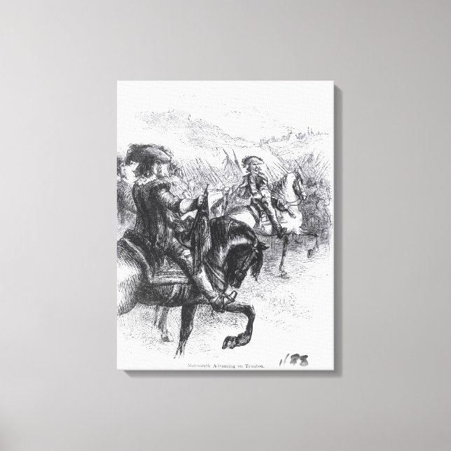 Duke of Monmouth  Advancing on Taunton Canvas Print (Front)