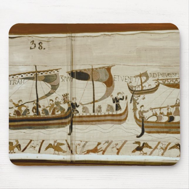 Duke William and his fleet cross Pevensey Mouse Pad (Front)