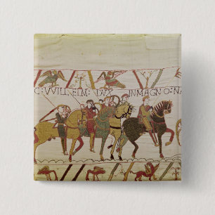 Duke William  Preparing to Sail to Pevensey 15 Cm Square Badge