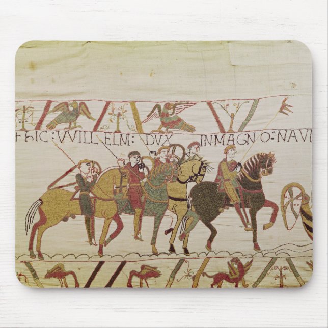 Duke William  Preparing to Sail to Pevensey Mouse Pad (Front)