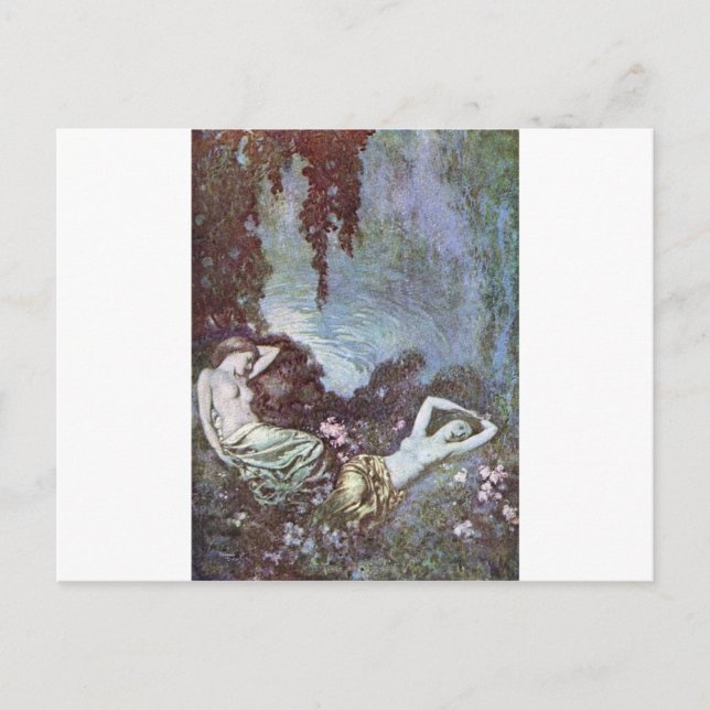 Dulac's Edgar Allan Poe Postcard (Front)