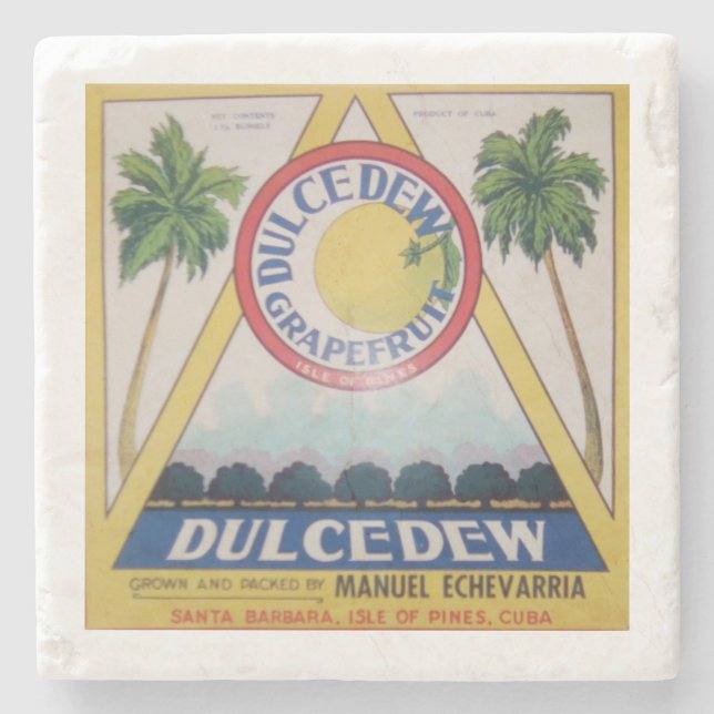 Dulce Dew Marble Coaster (Front)