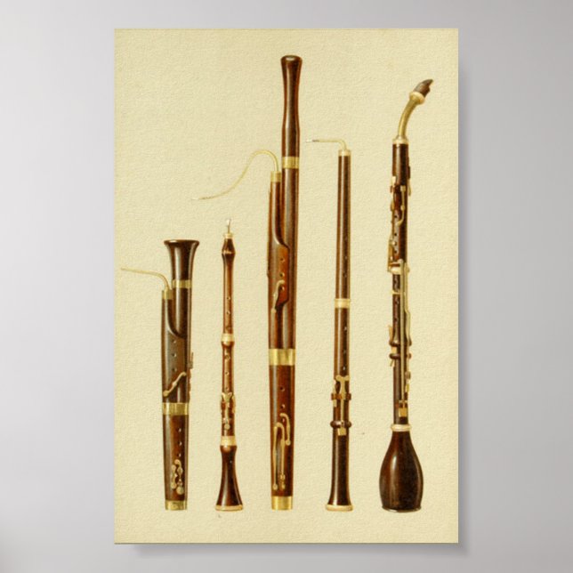 Dulcian, Oboe, Bassoon, Baronite Oboe Poster (Front)