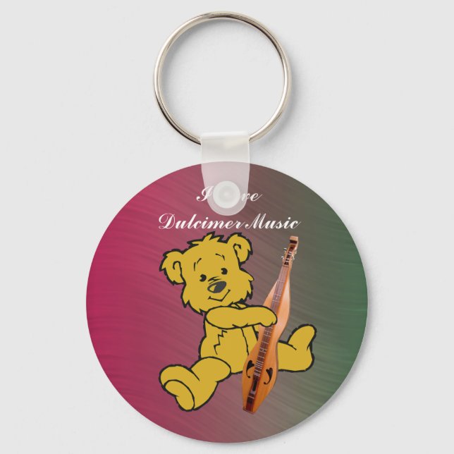 DULCIMER BEAR-KEYCHAIN KEY RING (Front)