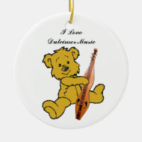 DULCIMER BEAR-ORNAMENT